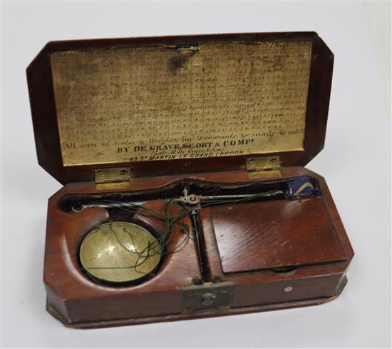A set of Georgian Assay scales